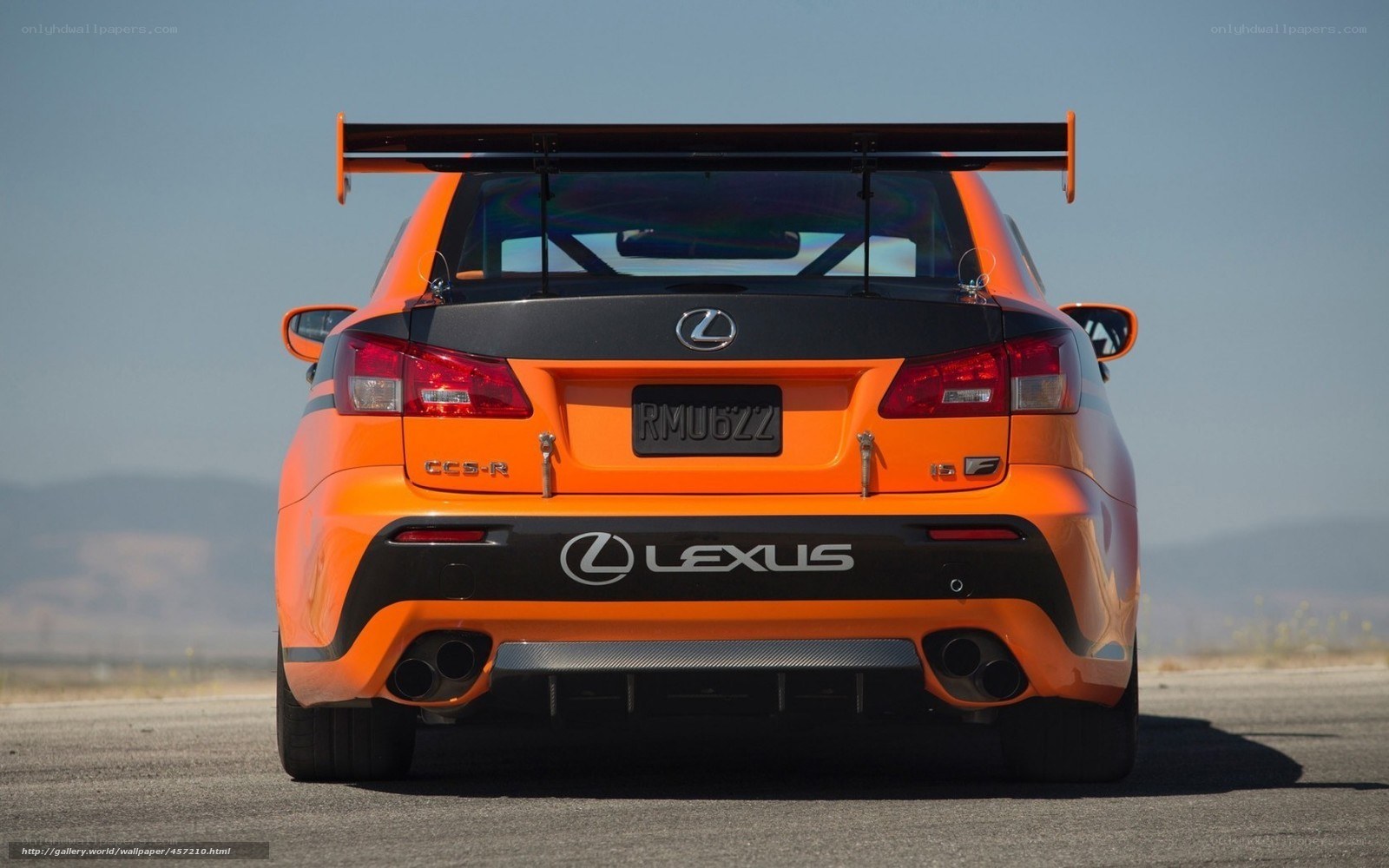 Orange Lexus race car