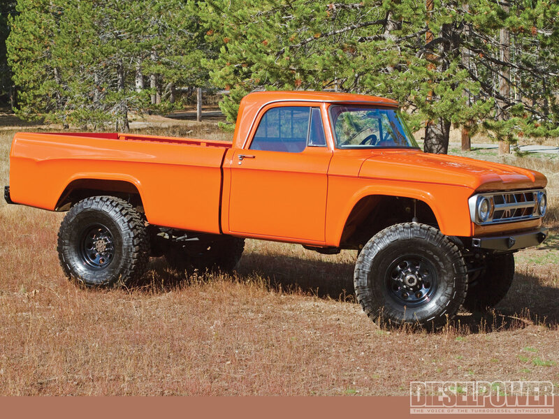 Orange Lifted Truck