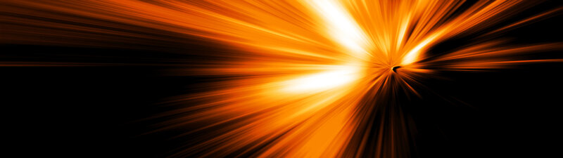 orange light burst