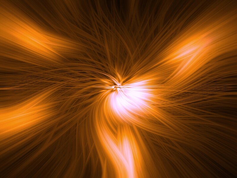 orange light burst