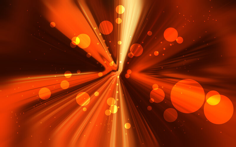 orange light burst abstract