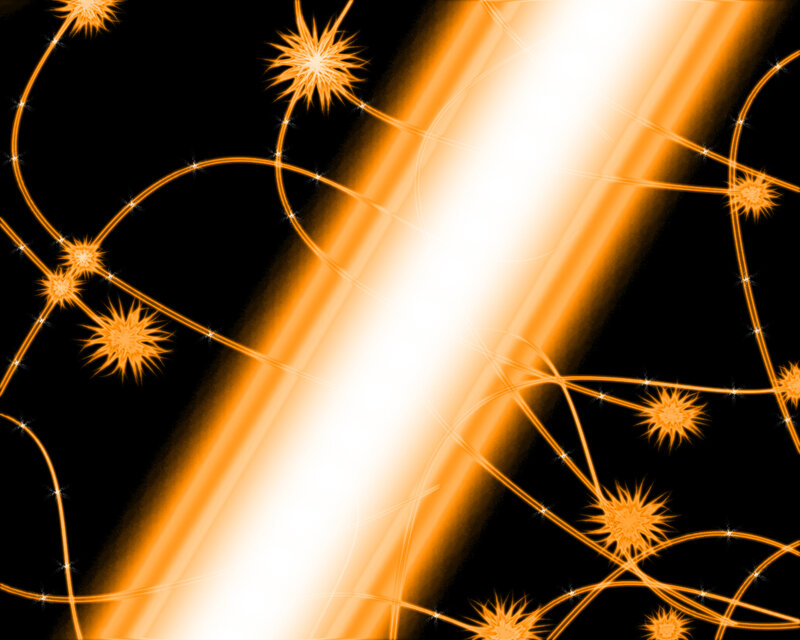 orange light fractal pattern