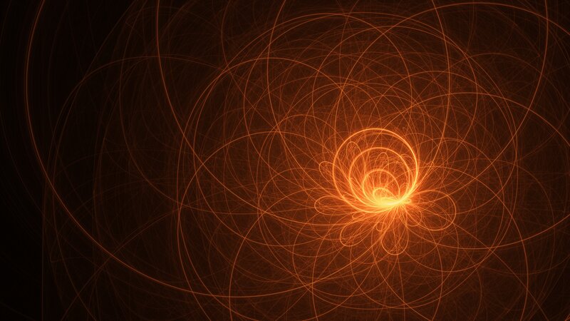 Orange Light Spiral — Dynamic