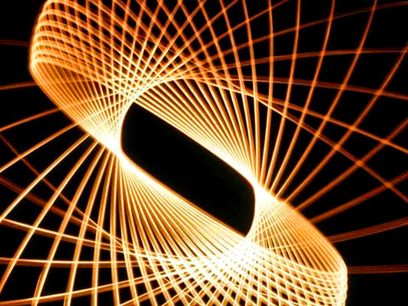 Orange Light Spiral