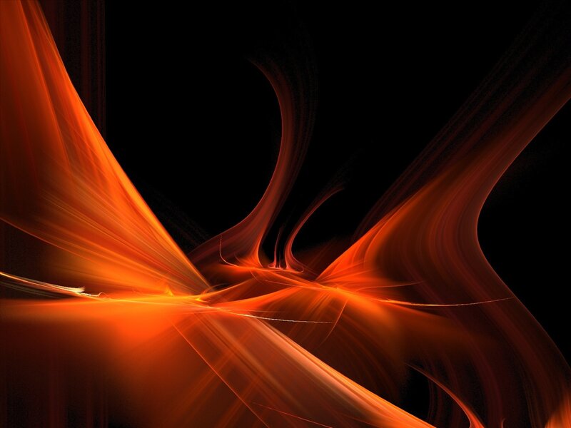 Orange Light Streaks — Dramatic