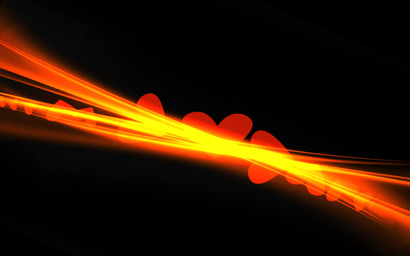 Orange Light Streaks