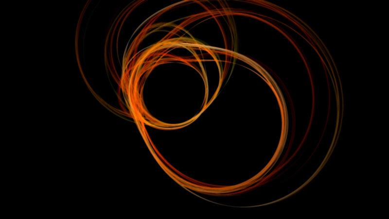 Orange Light Swirls