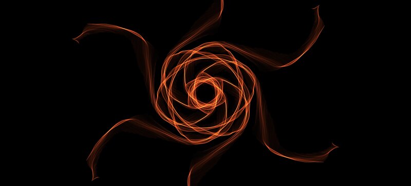 Orange Light Trails — Dynamic