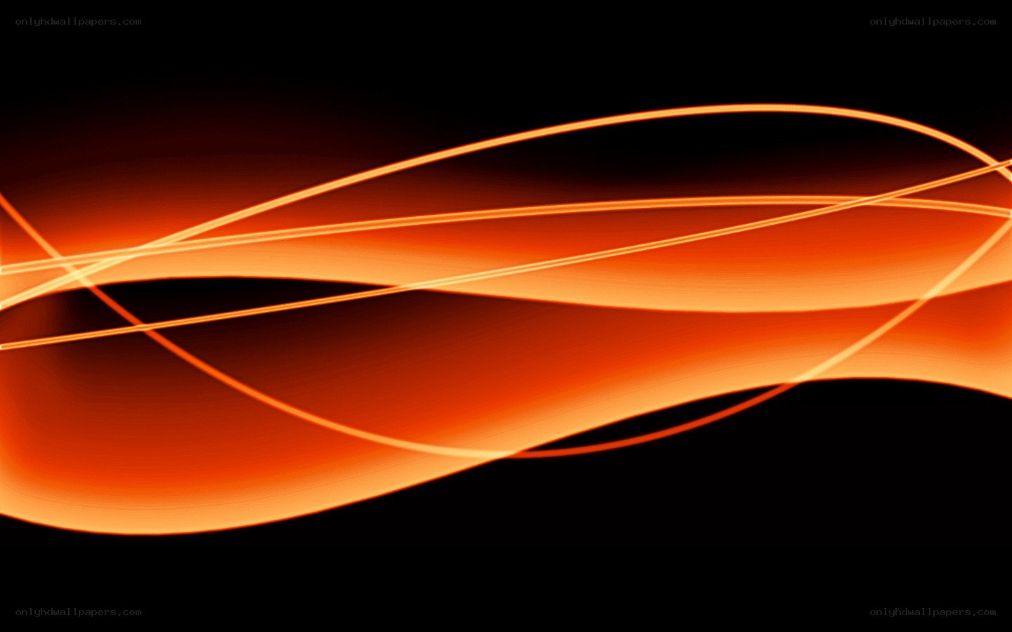 orange light waves abstract