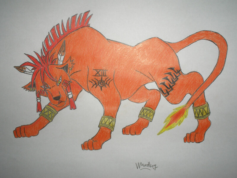 Orange Lion-like Creature