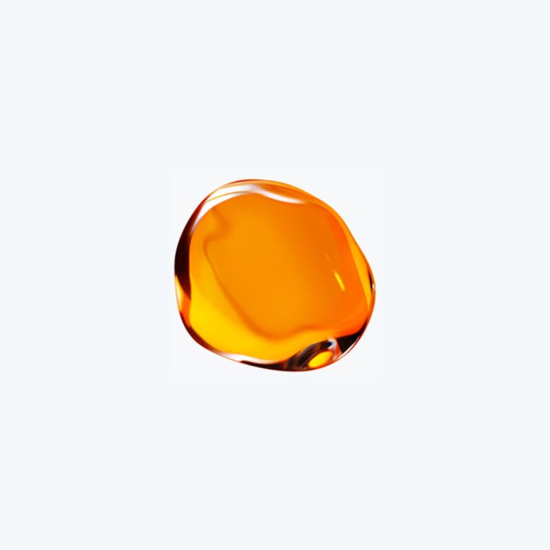 Orange Liquid Droplet