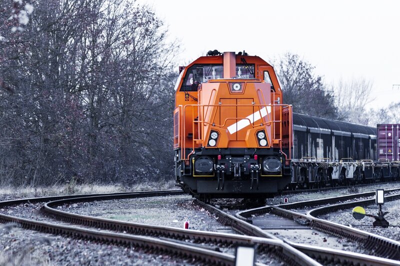 Orange Locomotive Train