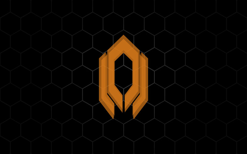 Orange Logo on Black