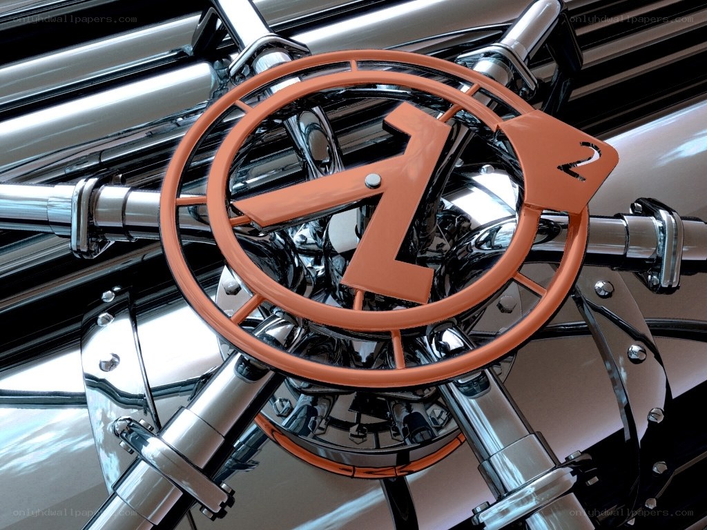 orange logo on mechanical structure
