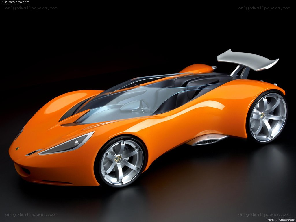 Orange Lotus concept car