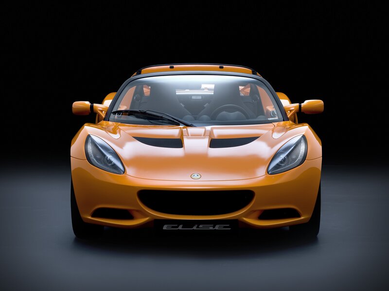 Orange Lotus Elise sports car