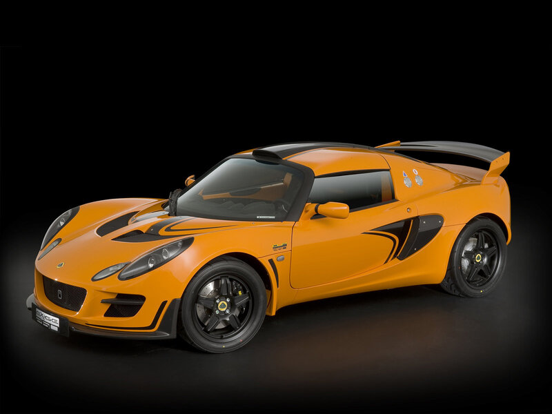 orange lotus exige s sport car