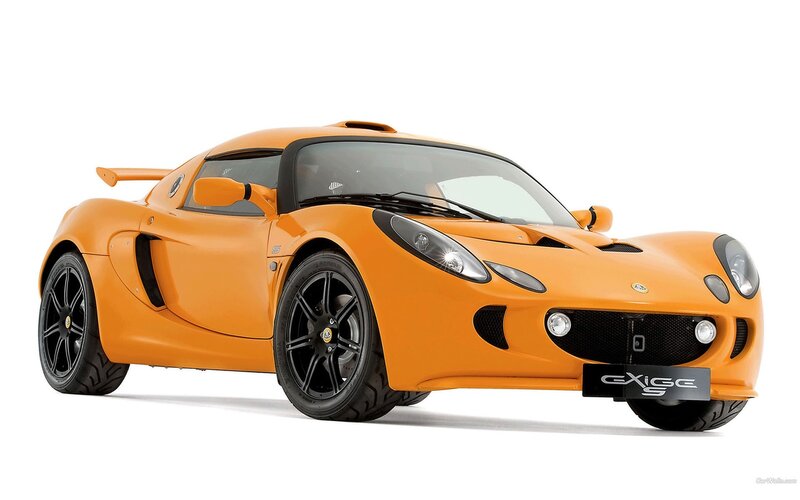 Orange Lotus Exige S sports car