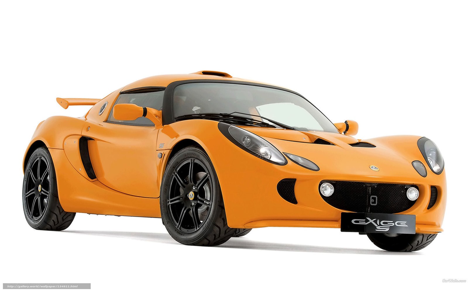 Orange Lotus Exige S sports car