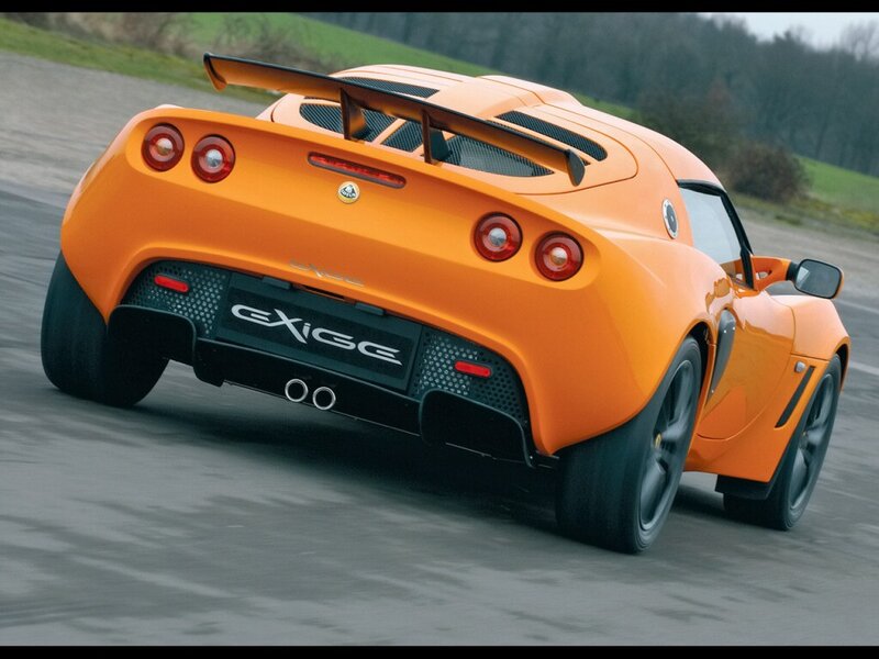 Orange Lotus Exige sports car
