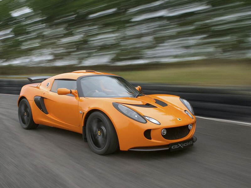Orange Lotus Exige sports car