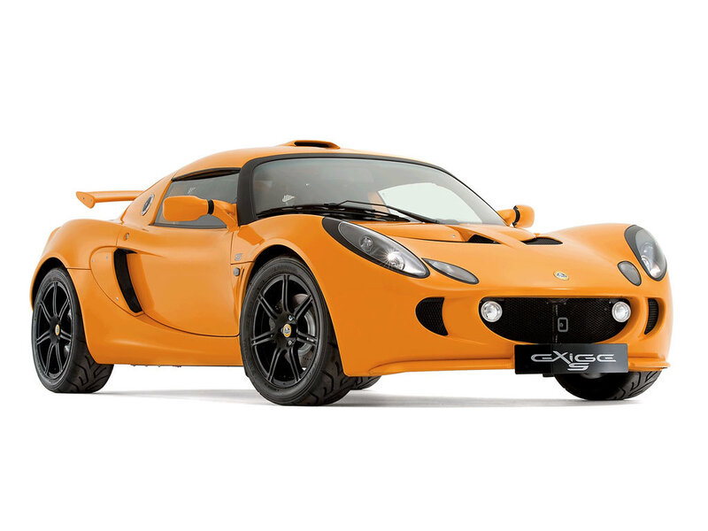 orange lotus exige sports car