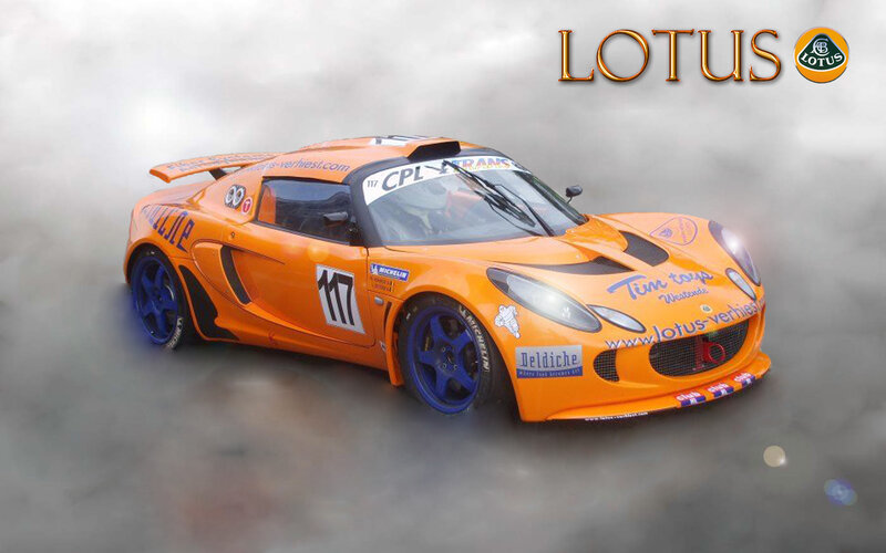 Orange Lotus race car