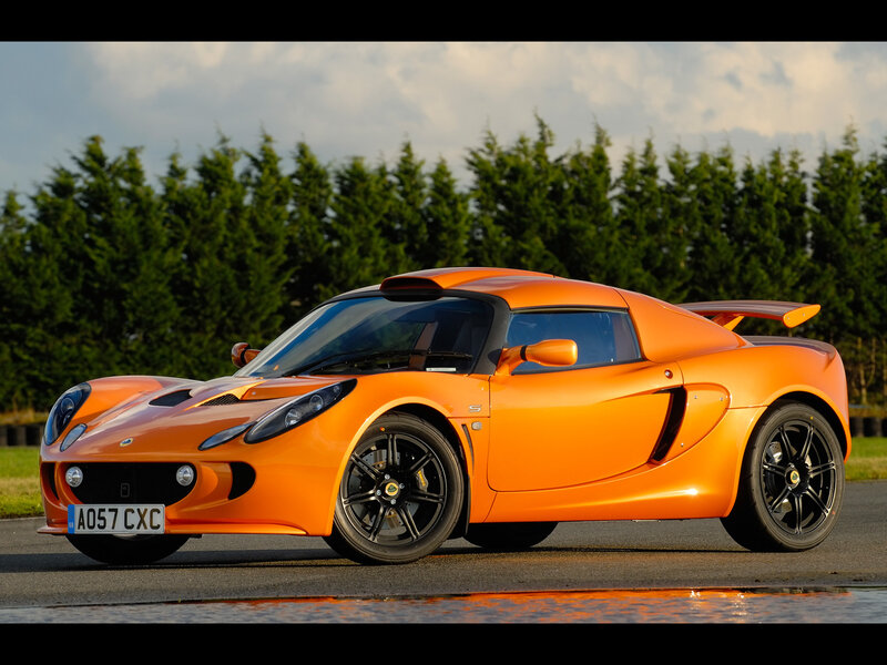 Orange Lotus sports car