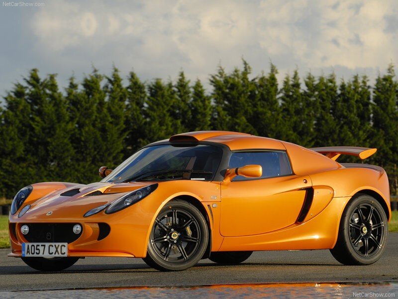 orange lotus sports car