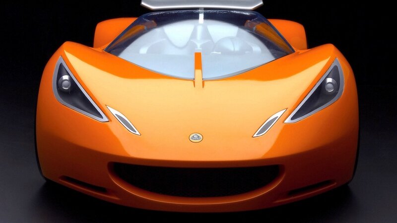 Orange Lotus sports car