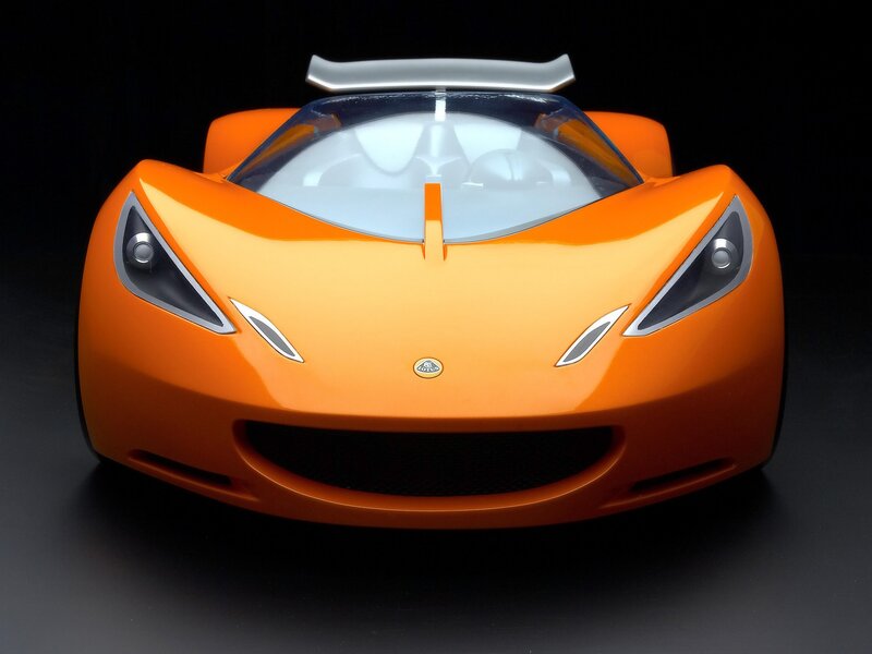 Orange Lotus sports car