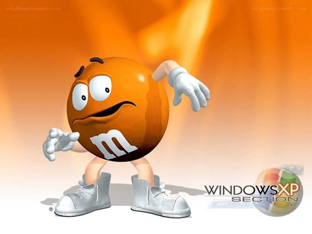 Orange M&M character