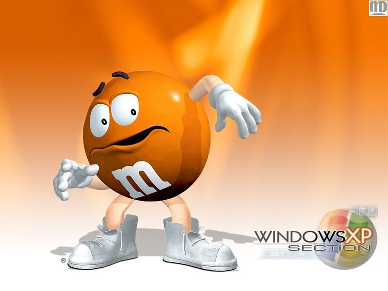 Orange M&M character