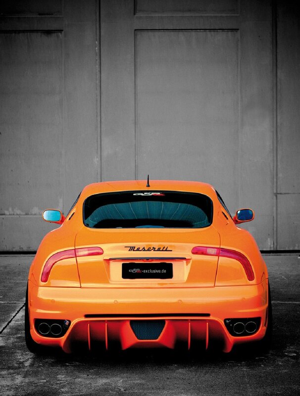 Orange Maserati Car — Dramatic