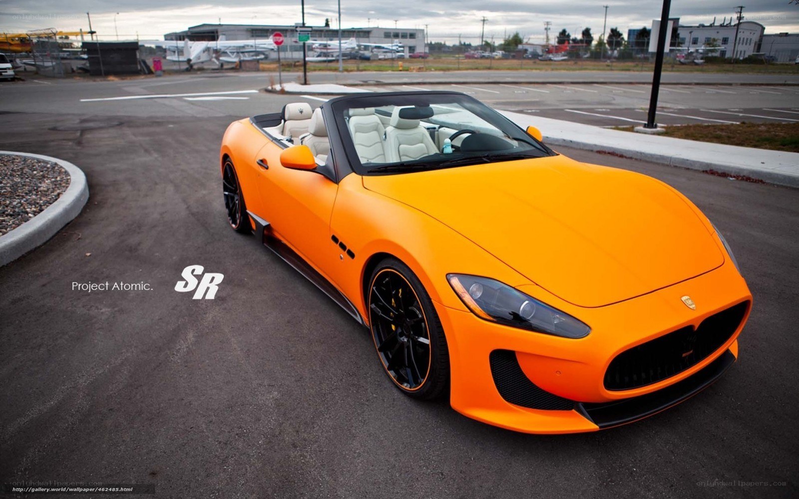 Orange Maserati Convertible