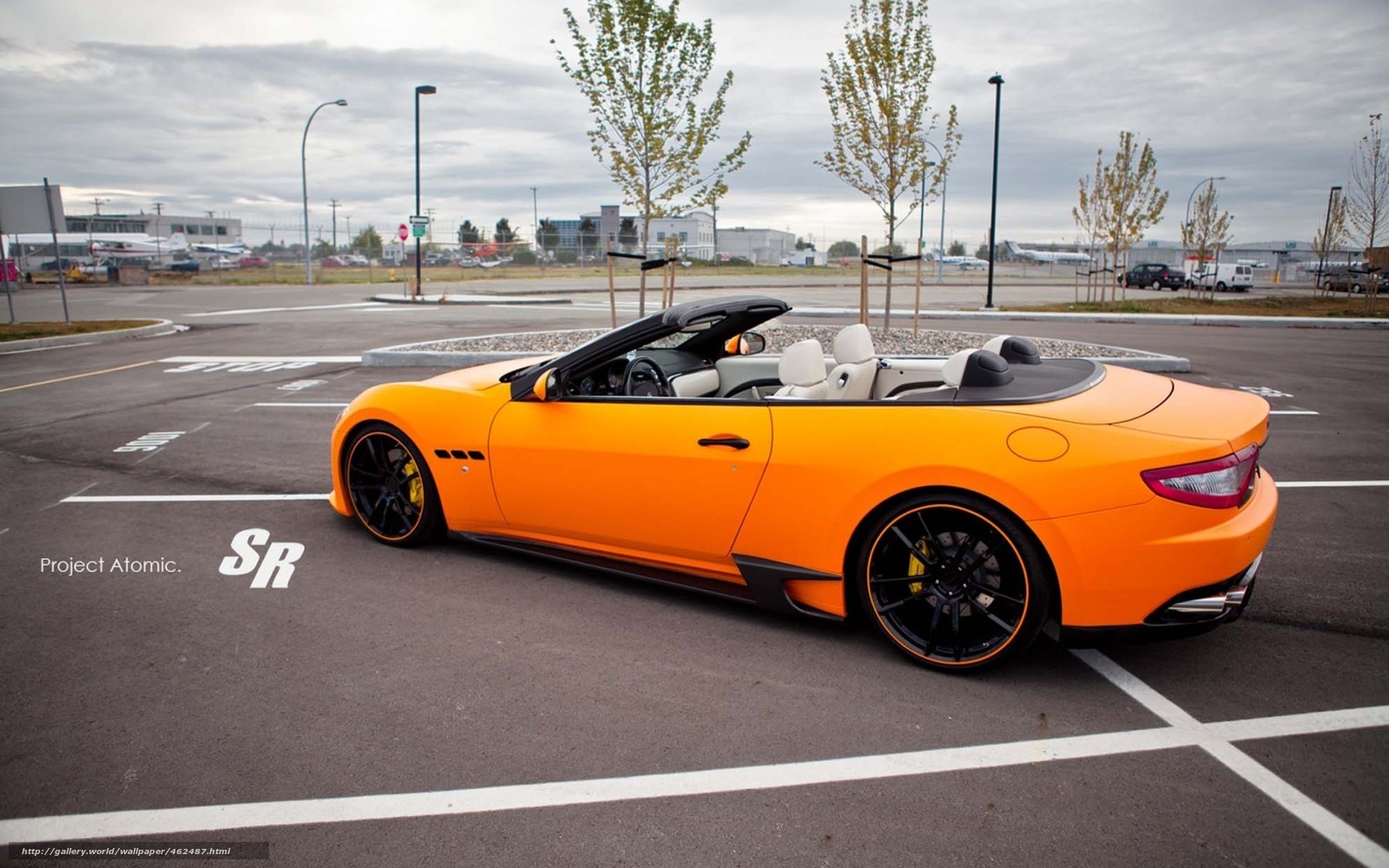 Orange Maserati Convertible