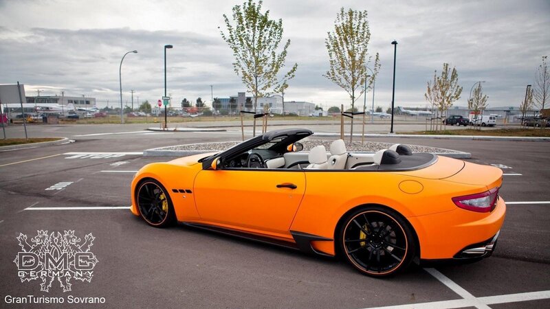 Orange Maserati Convertible