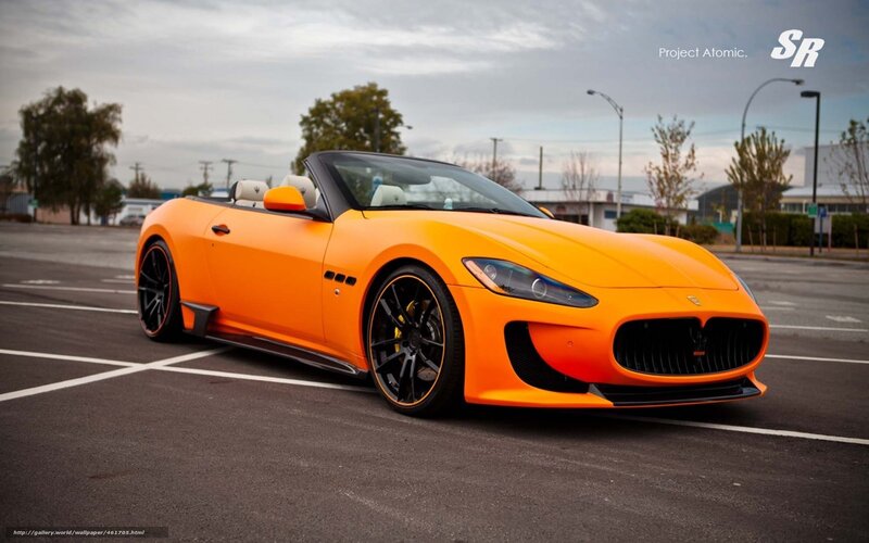 Orange Maserati Convertible — Calm