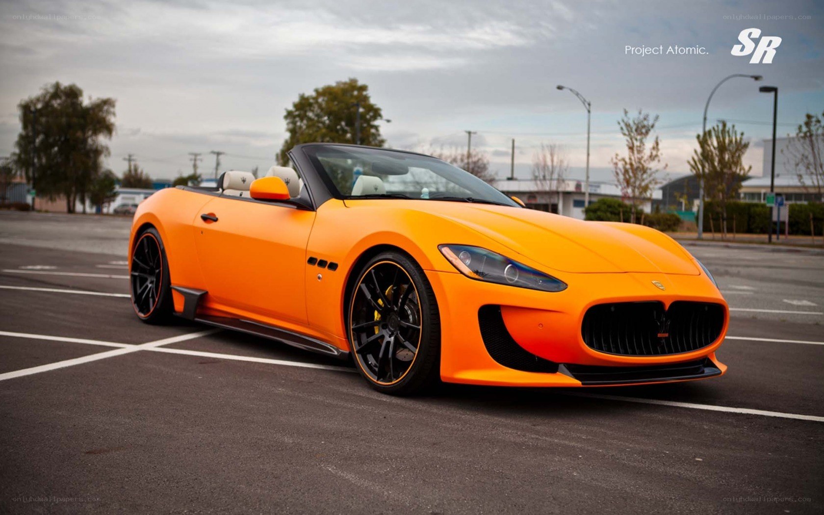 Orange Maserati Convertible