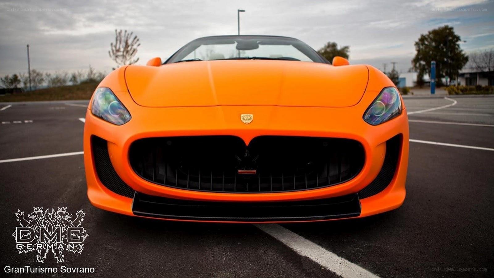 Orange Maserati GranTurismo