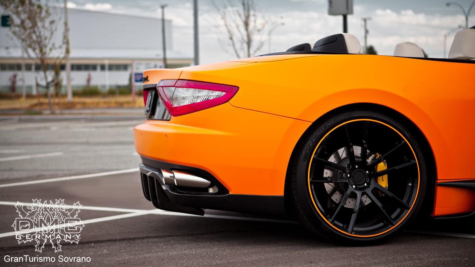 Orange Maserati GranTurismo