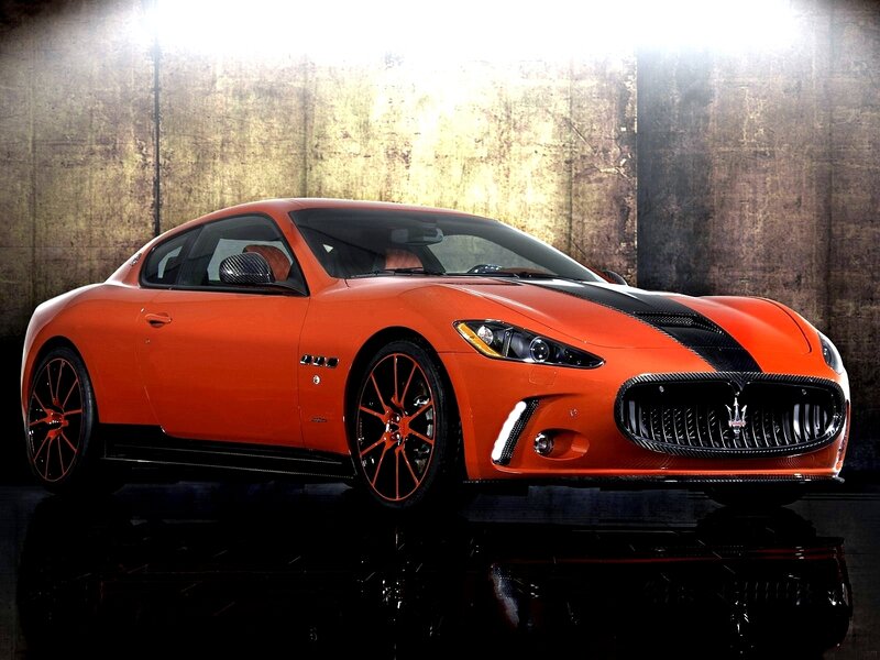 Orange Maserati GranTurismo