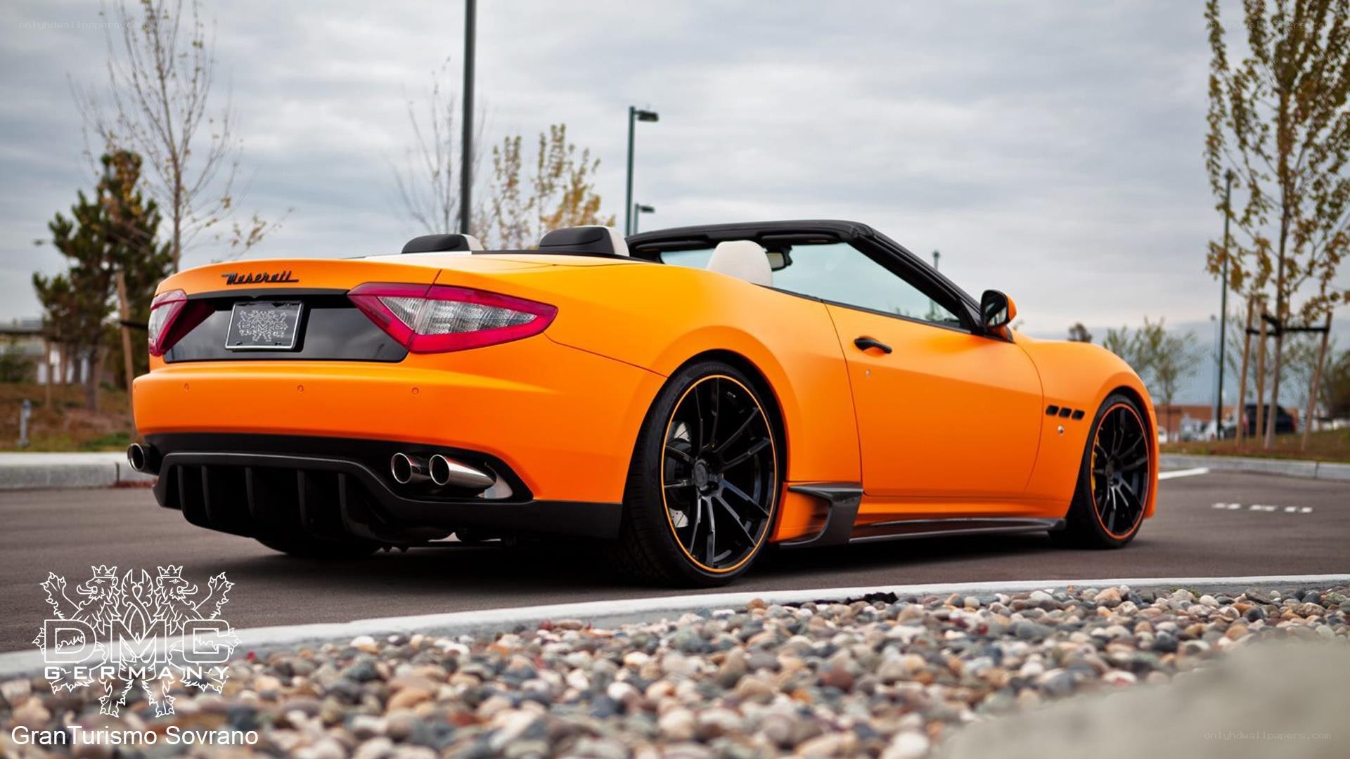 Orange Maserati GranTurismo Convertible