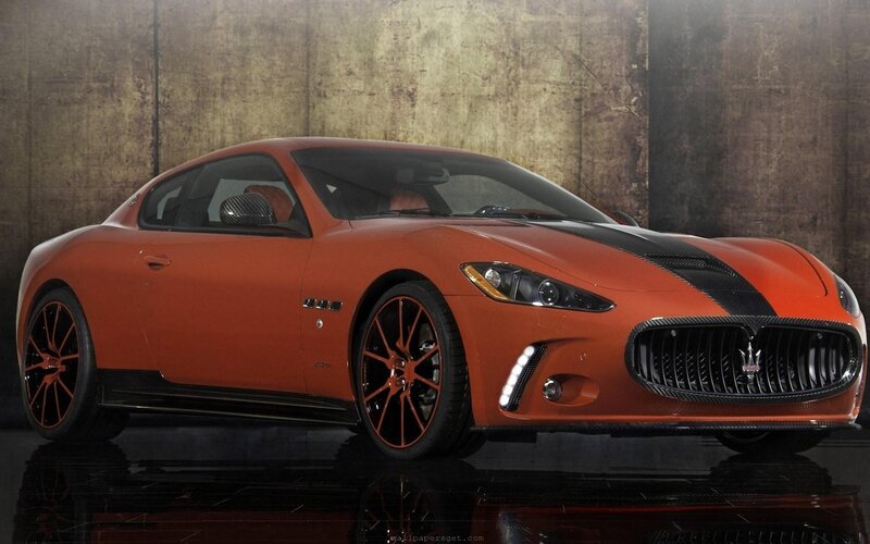 Orange Maserati GranTurismo