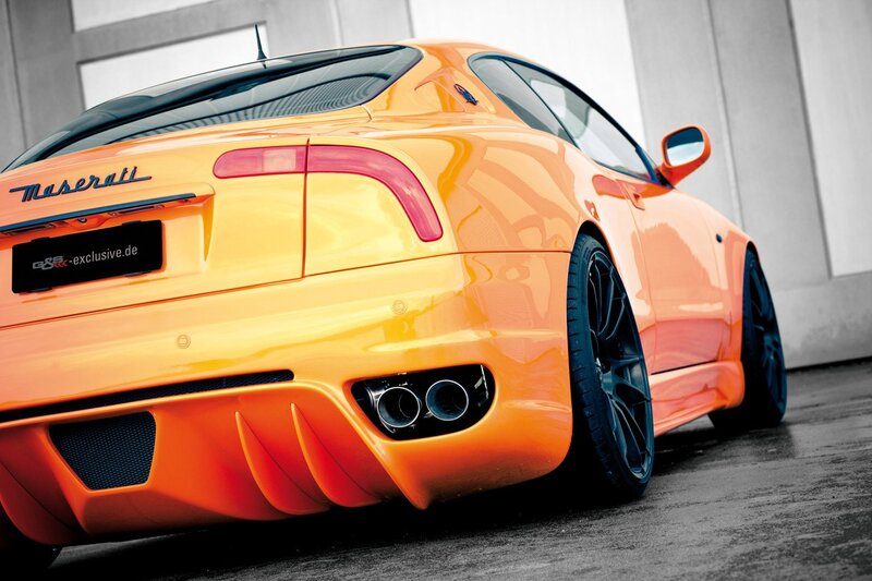 Orange Maserati sports car