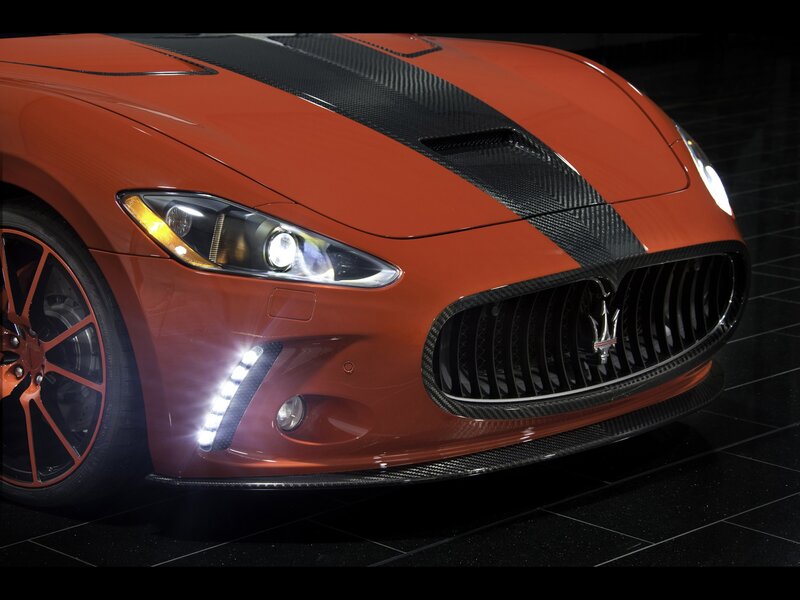 Orange Maserati sports car
