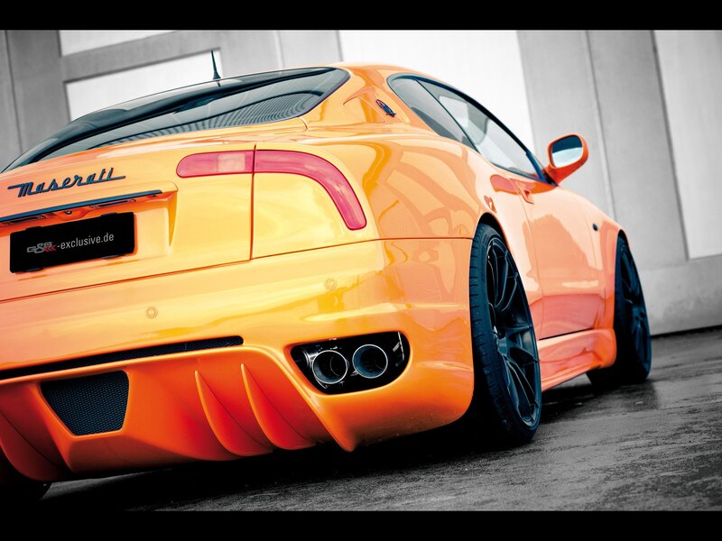 Orange Maserati sports car