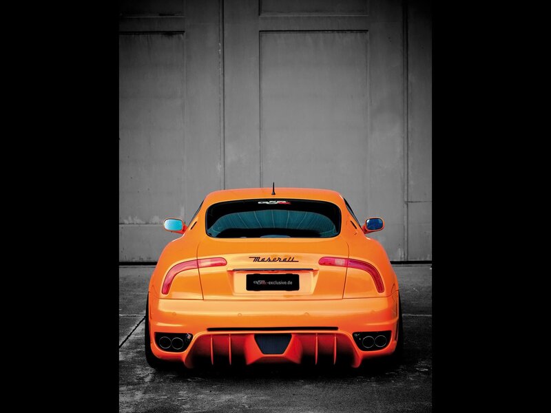 Orange Maserati sports car