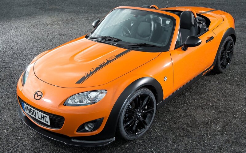 Orange Mazda MX-5 GT