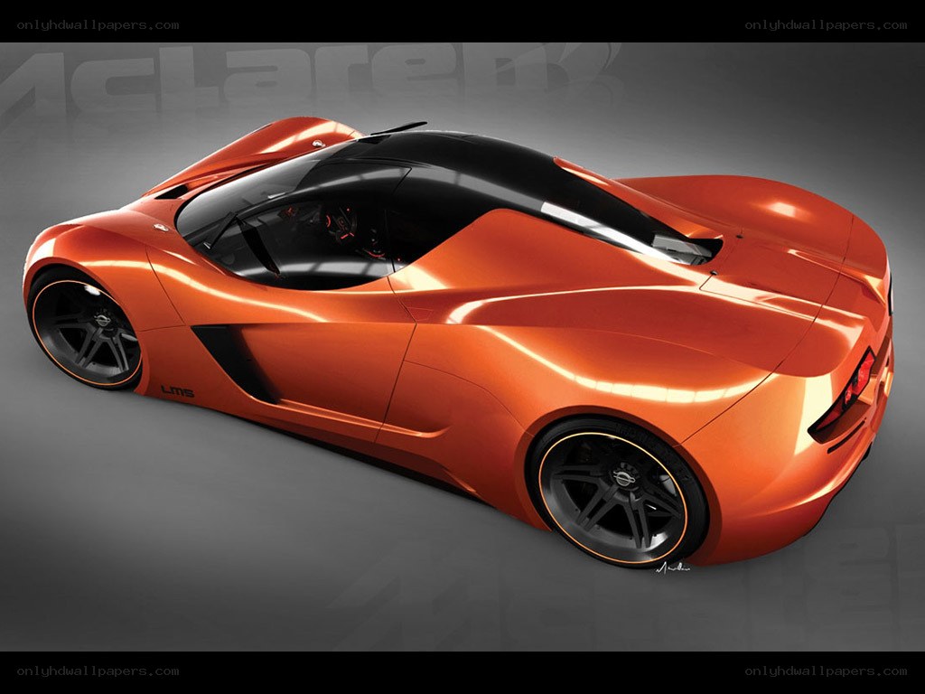 orange McLaren concept car